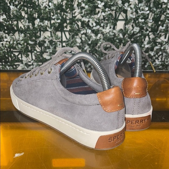 Sperry Gray Suede Men's Sneakers - Picture 4 of 8